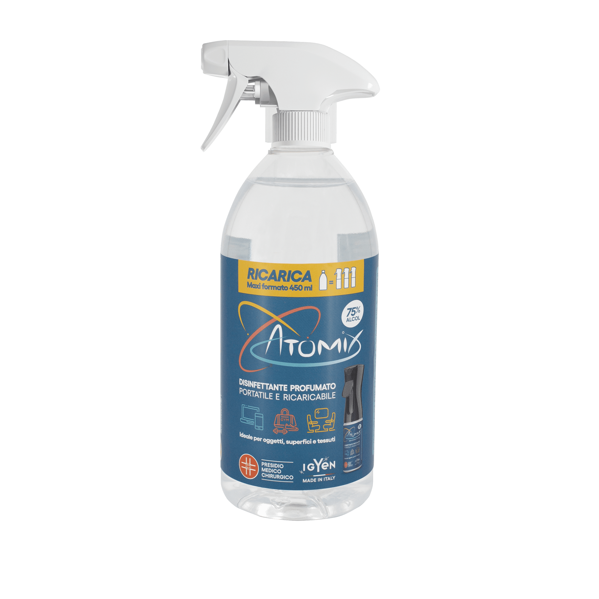 ATOMIX PMC 450ml - Disinfettante Multiuso, Igiene per la Casa - Cerichem  Shop